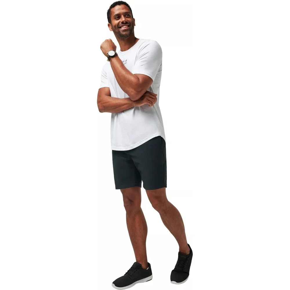 TRAVIS MATHEW Tech Chino Shorts Black Sz 42 Bermuda Golf Shorts 8 in Inseam NEW